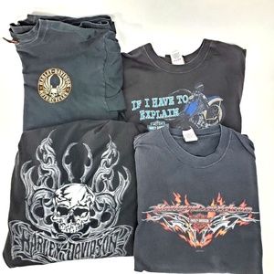 Lot of 4 Harley Davidson T Shirts